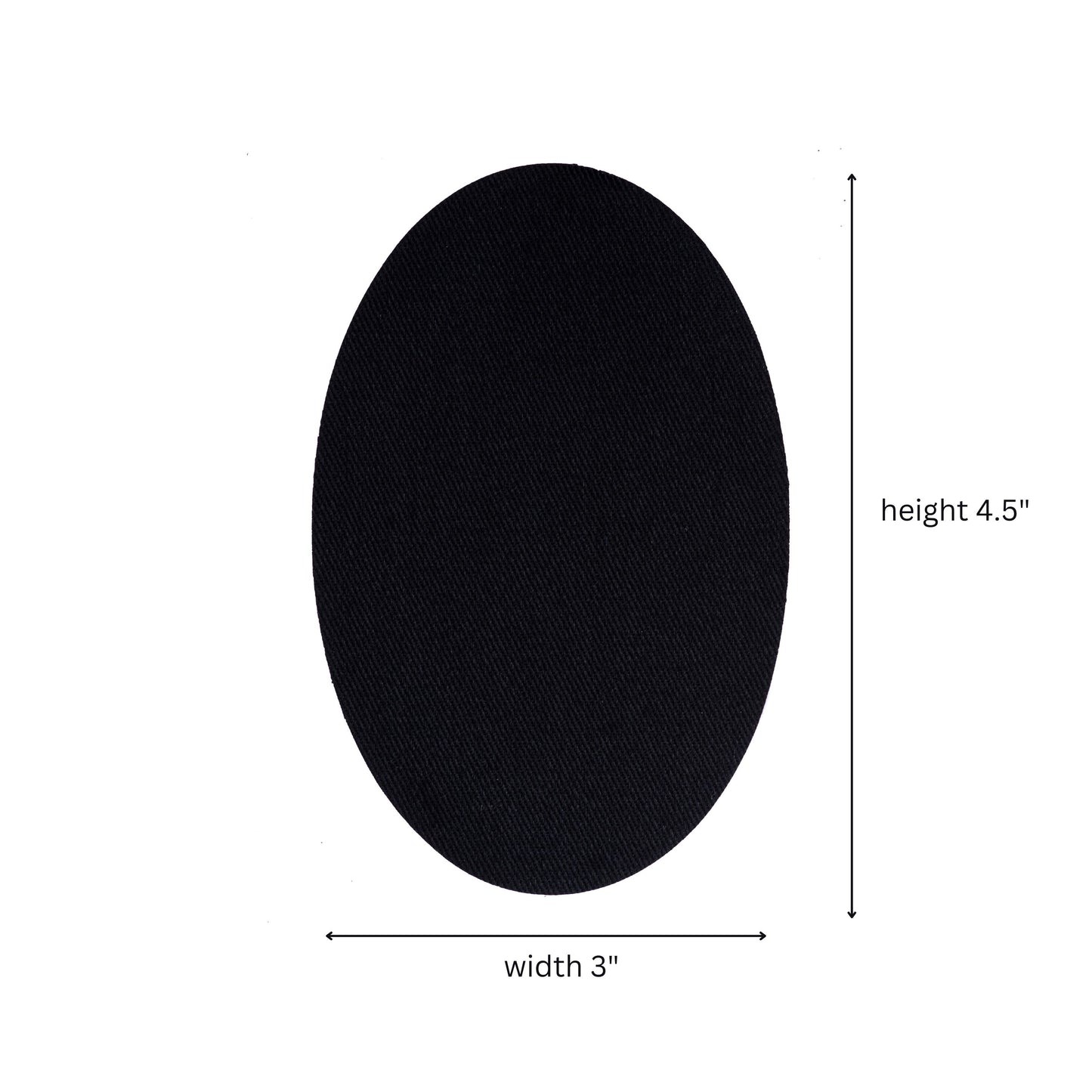 Iron On Patches (12 Piece) - Ovals - Khaki