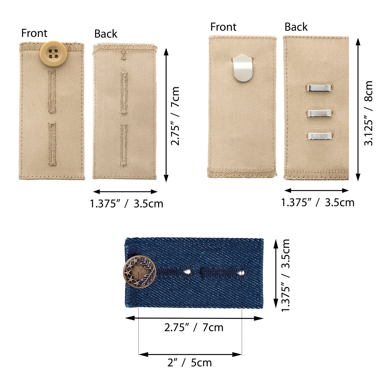 Waist Extenders Set (13 Pack)