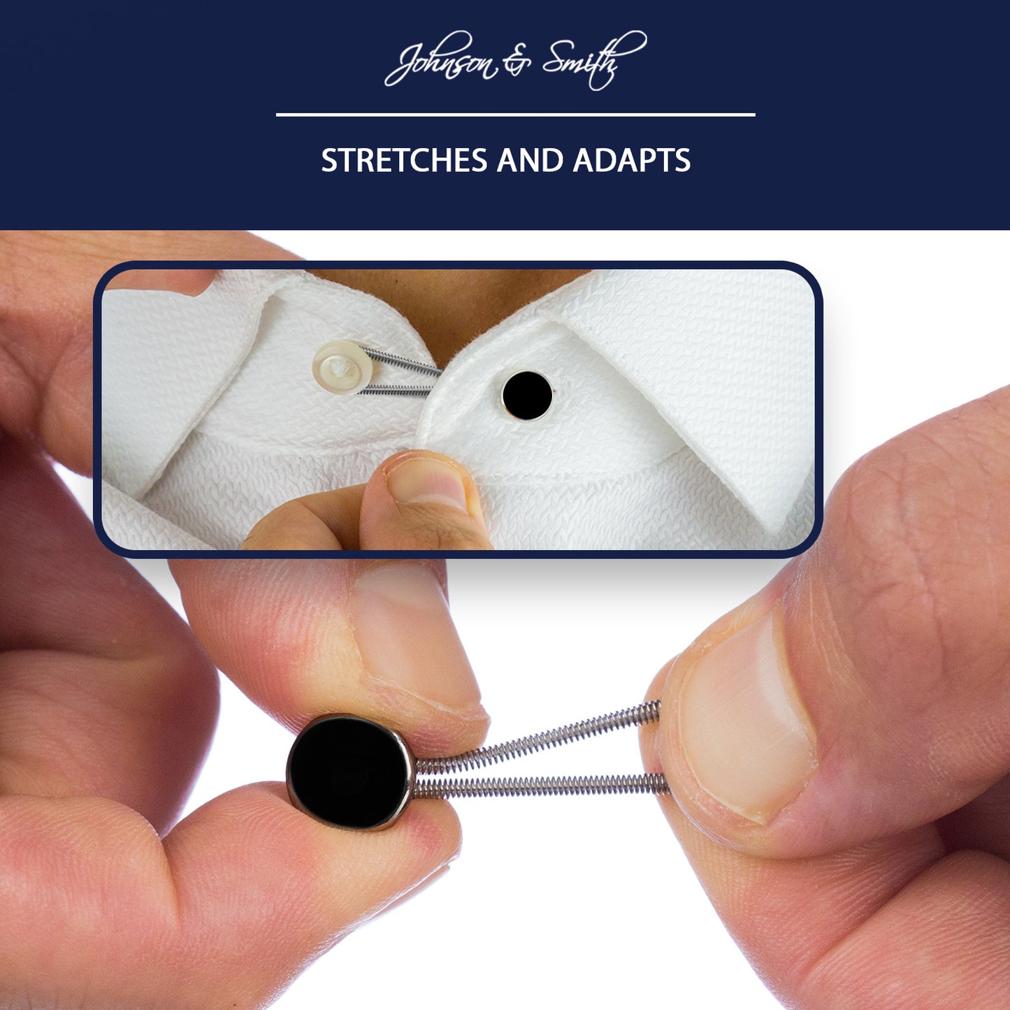 Black Metal Collar Extenders (6 Pack)