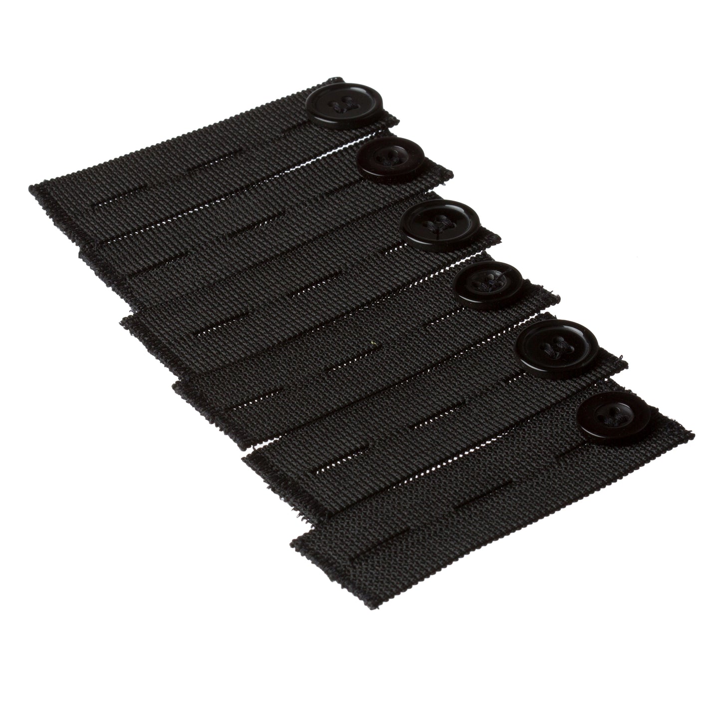 Elastic Pants Waist Extenders (6 Pack) - Black