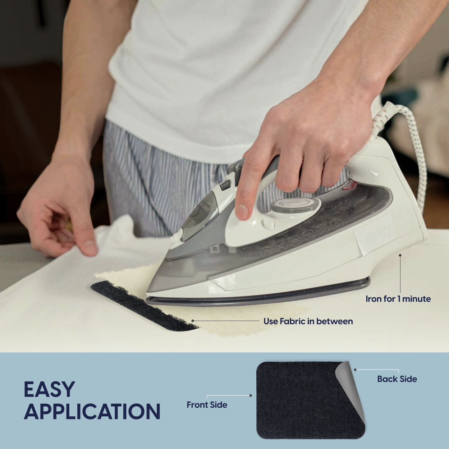 Iron On Patches (14 Piece) - Black