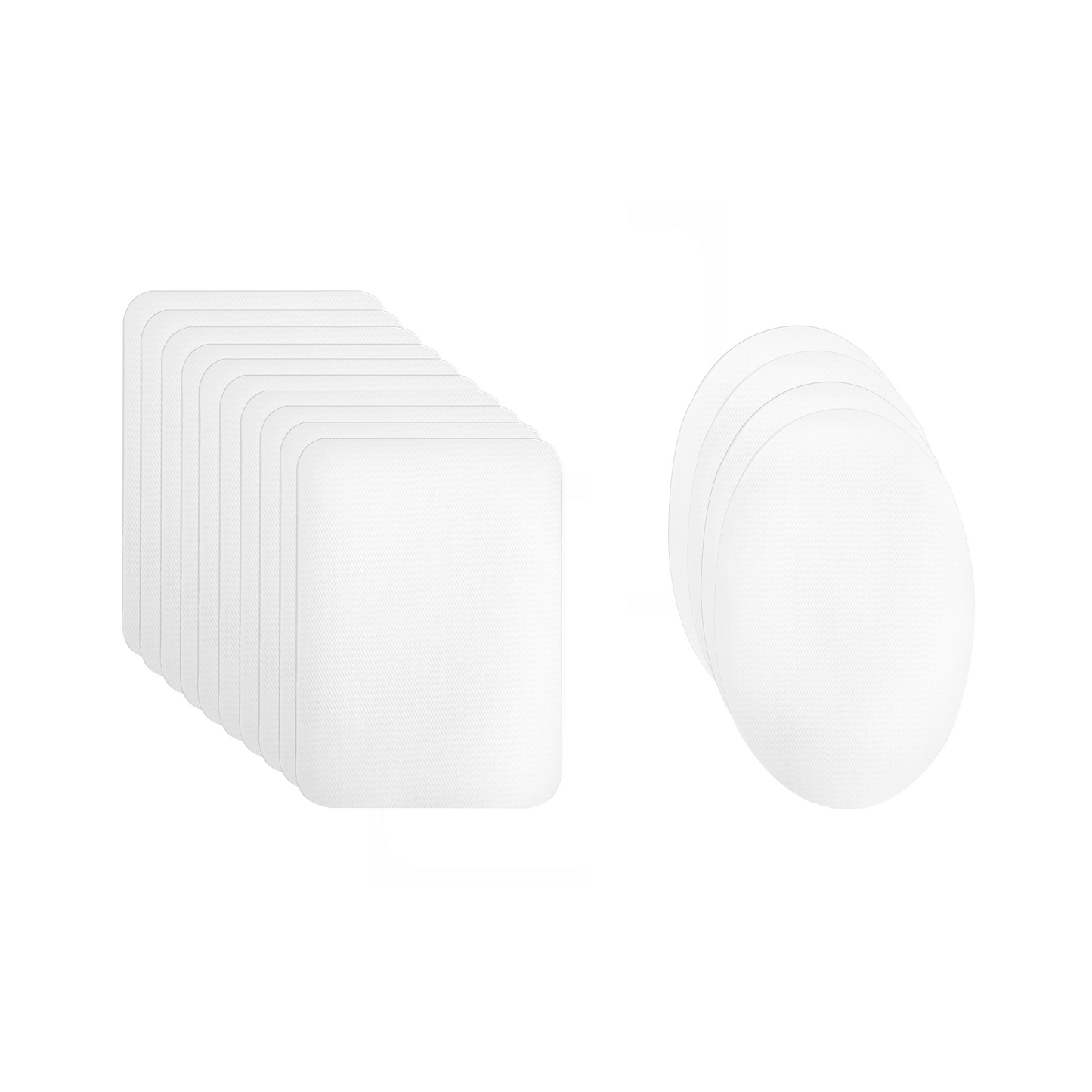 Iron On Patches (14 Piece) - White