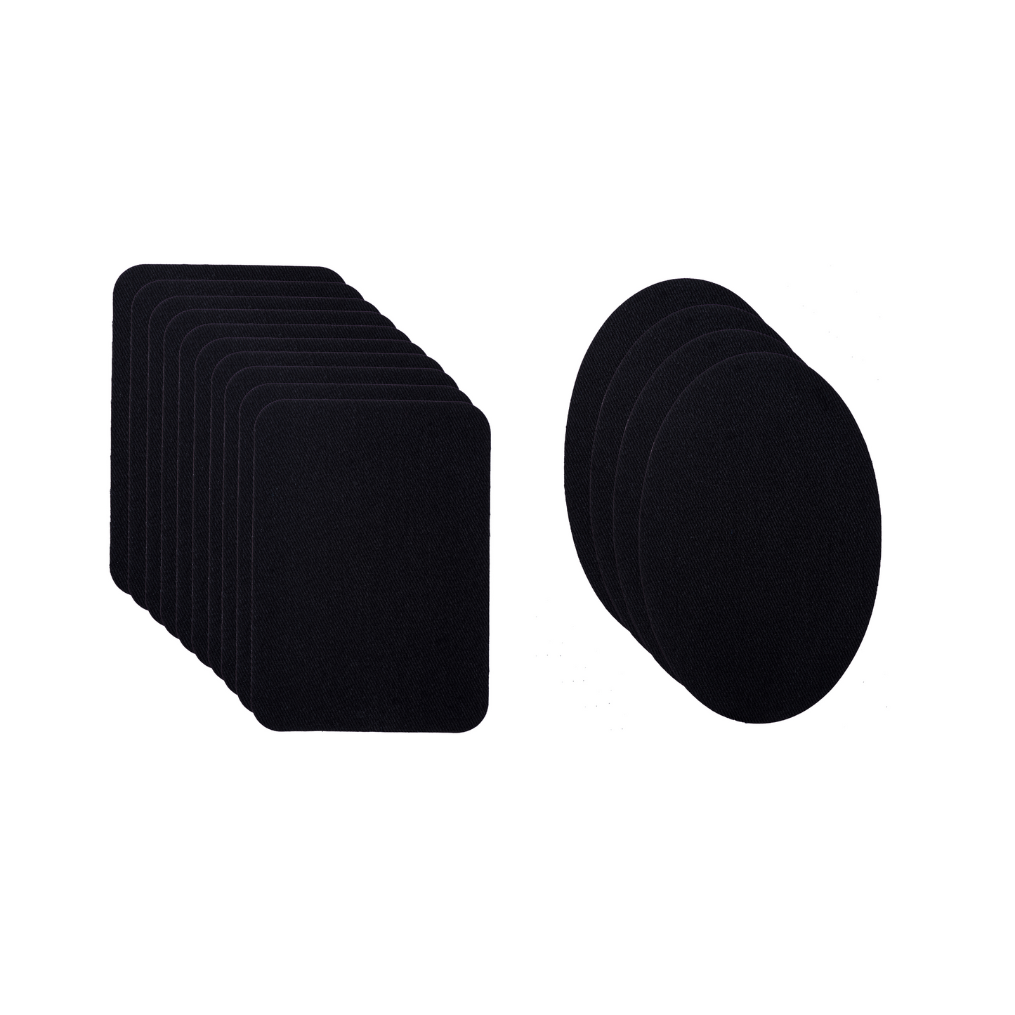 Iron On Patches (14 Piece) - Black