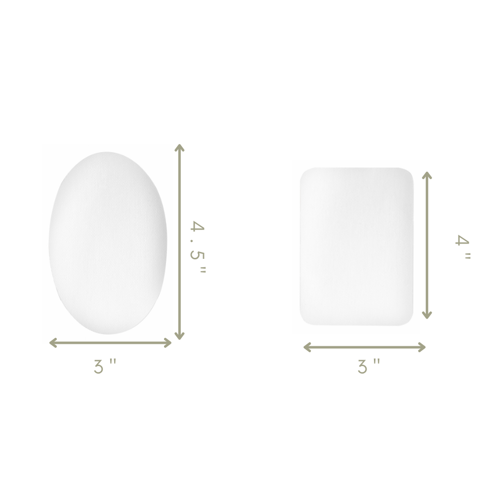 Iron On Patches (14 Piece) - White