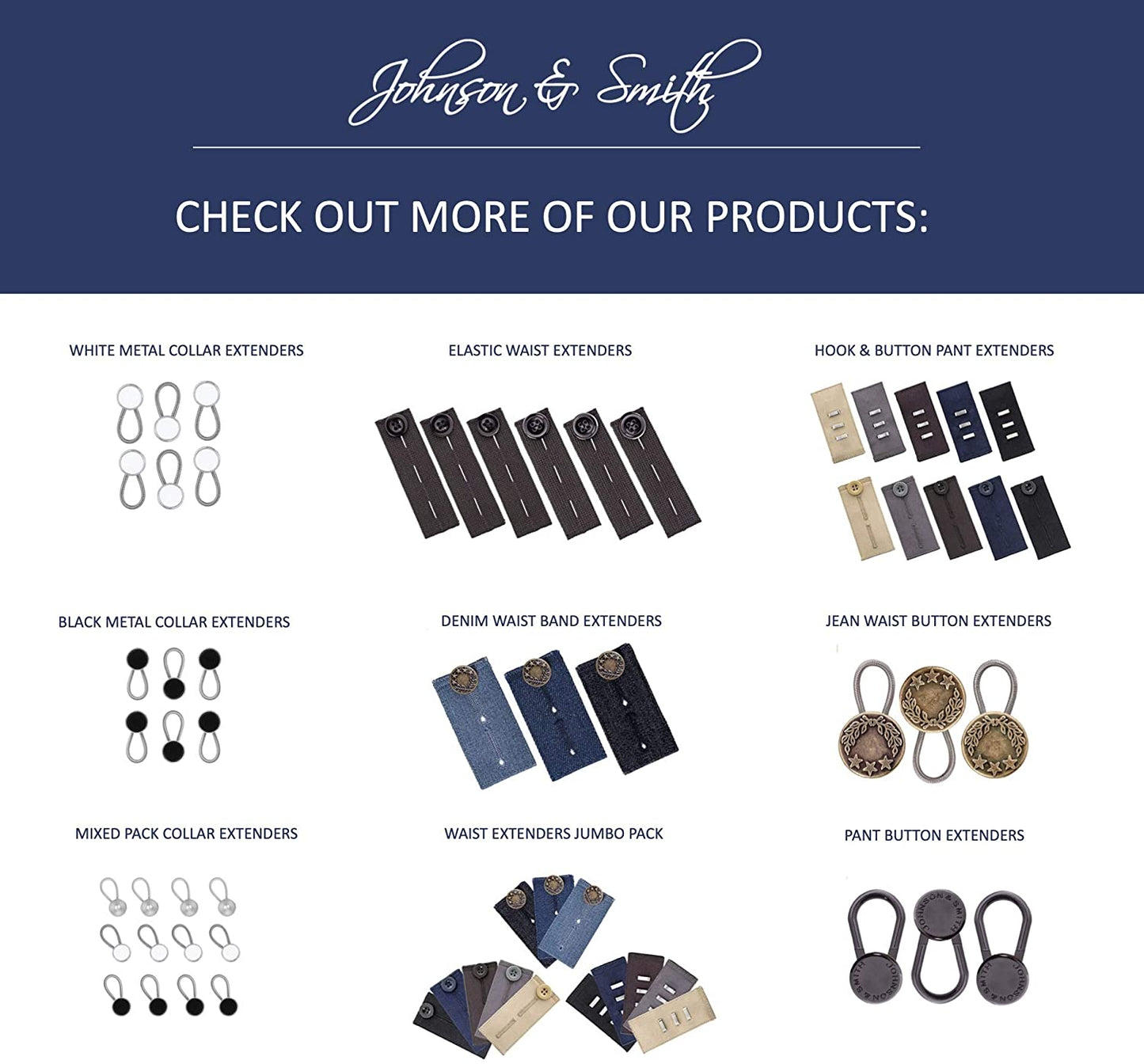 Denim Waistband Extenders (3 Pack)