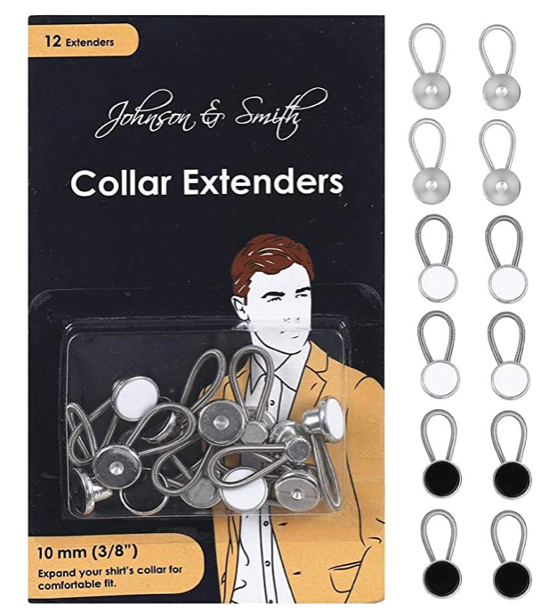 Mixed Pack Collar Extenders (12 Pack) - Metal, White, Black